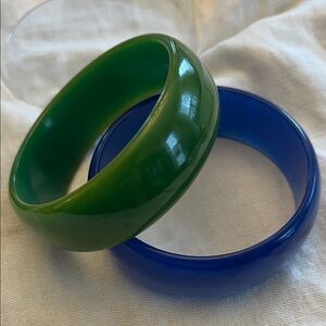 Green and Blue Bangle Set